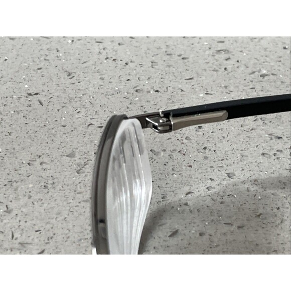 JACKSON PERRY EYEGLASSES FRAMES ONLY Ivan BLK black 53-19-135 half rim rectangle - Picture 8 of 14